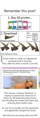 ragecomics4you:  Remember the 3D Printing Rhino Horns troll post