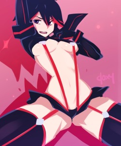 mylittledoxy:  Ryuko speedpaint 