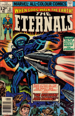 The Eternals, No. 11 (Marvel Comics, 1977). Cover art by Jack Kirby.From a charity shop in Nottingham.