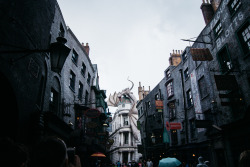 kayla-surico:  gloomy, rainy day in diagon alley   { website