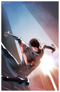 pryce14:  ULTIMATE SPIDER-MAN: Miles Morales by Pryce14 Just