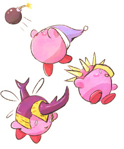 cherryberrylemon:  Some Kirby copies I haven’t drawn yet! I