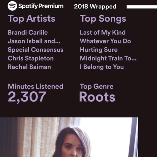 <p>Well, Spotify says I’m adventurous and apparently I exhibited that by listening to a whole lot of @specialconsensus so take that, bebop. Also, that Brandi Carlile album is lyfe so I’m not wrong about that. #spotifywrapped2018  (at Spotify)<br/>
<a href="https://www.instagram.com/p/BrEW4gplsLc/?utm_source=ig_tumblr_share&igshid=ksx153ilwlwx">https://www.instagram.com/p/BrEW4gplsLc/?utm_source=ig_tumblr_share&igshid=ksx153ilwlwx</a></p>