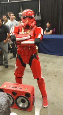 scificity:  This trooper knew how to throw down some beats.http://scificity.tumblr.com