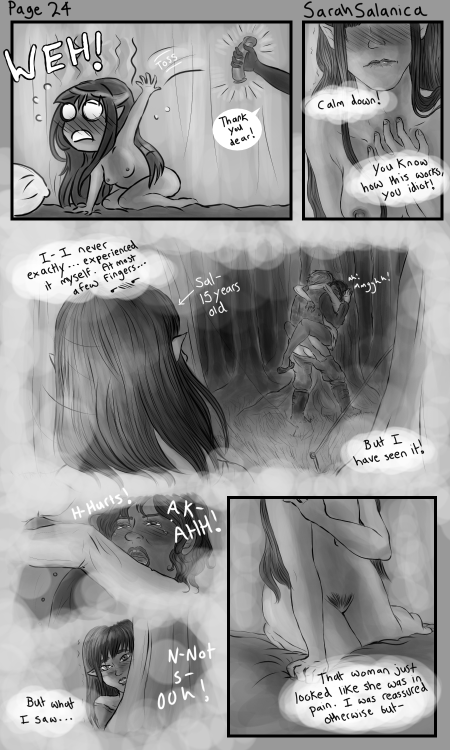 sarahsalanica:  NSFW! Page 24 of ‘Can(’t) Buy Love’! So Sal was a pretty dumb teenager who didn’t quite understand how sex worked :P pretty sure the Mistress will teach her it’s not all bad xP Page 23- Link Page 25- Not available yet (due Tuesday).