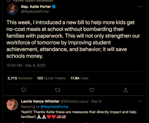 posttexasstressdisorder:Love Katie Porter!  Corporate shills