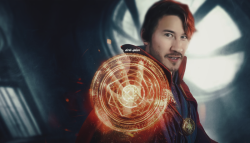 dork-iplier:  Mark went to the doctor strange premiere, so I made something.