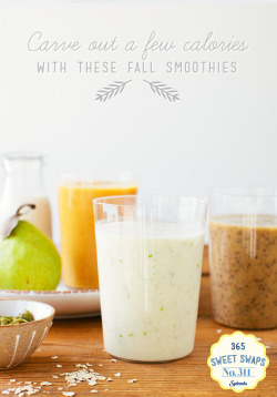 splenda:  Blend up some seasonal smoothies with these pear, pumpkin,