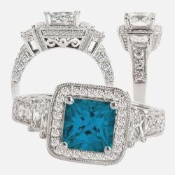 basblasrings:  Alexandrite Engagement Ring Princess Cut Cool