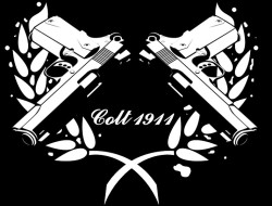 gunsknivesgear:  Colt 1911 by Laura Luna. This design would make