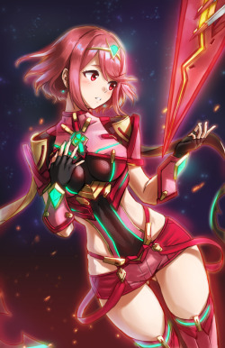 athenawyrm:Pyra from Xenoblade 2!