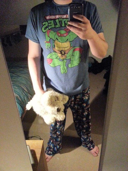 littleadventuring:  Jammies are cool, so is my dog Fritz.