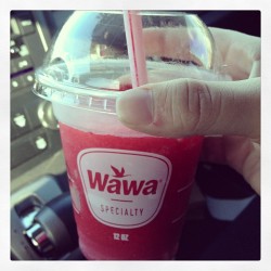 Yummy. I’ve missed Wawa so much. #smoothie #strawberry