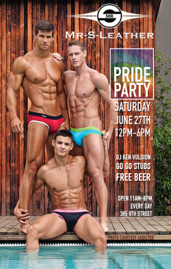 mrsleather:  Mark your calendars for our in store SF PRIDE PARTY