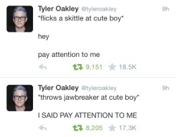 colesjumprope:  Life. In two tweets. tyleroakley 