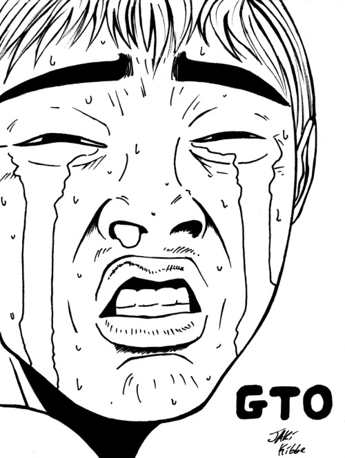 This is from the manga GTO but there is now a spin off of it called GTO Paradise Lost. It’s pretty much about Onizuka reforming a class of young famous idols. So far it’s pretty good and I cannot wait to see him make these faces >w<