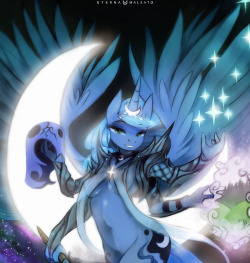 Luna, Chandra, Goddess of The Moon, The Nightmare BreakerCommission