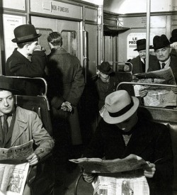 flashbackdandies:  Paris  Métro 1938 Roger Schall 