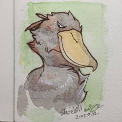 mofuwa:  やさしいハシビロさん happy shoebill #shoebill
