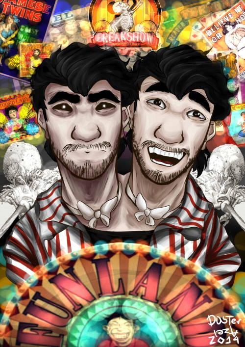 dusterazel:  Project #Spookyplier  We reunited again on Monodes’ streams and came up with another project. This time, since Halloween is coming, we wanted to do something “spoopy”. We decided to draw Markiplier along with our Darkipliers or Mark’s