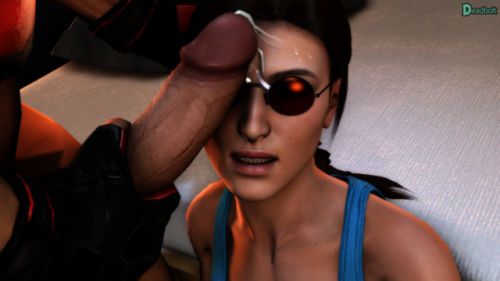 Lara has something on her face.Note: Did this just because I wanted to show off Lara’s face. She is way too fucking adorable for her own good, lol. Felt that Duke Nukem fit better with the Classic Lara scenes than the initial Male model I used…