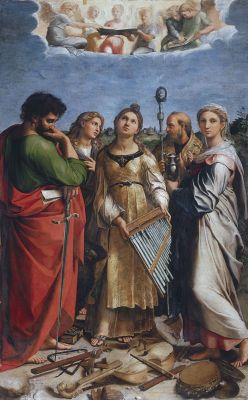 Raffaello Sanzio (Urbino 1483 - Roma 1520); Estasi di Santa Cecilia