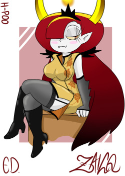 marcoloveshekapoo:  zaicomaster14:  hekapoo 7u7  Nice outfit