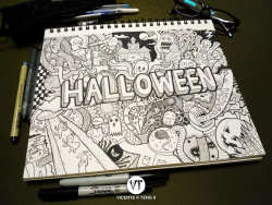 bearswithantlers:  DOODLE: HALLOWEEN by vicenteteng