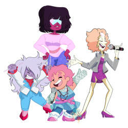 pizzapupperroni:  Drew a Jem and The Holograms/Steven Universe