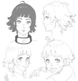 charu-san:  Himawari Uzumaki SketchesI didn’t think I would