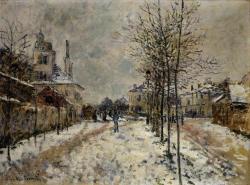 artist-monet:  Snow Effect, The Boulevard de Pontoise at Argenteuil,