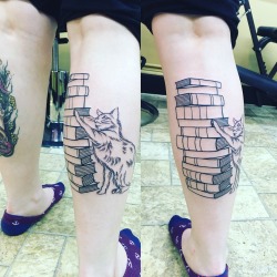 fuckyeahtattoos:  First, the outline. Done by Cathy at Regeneration