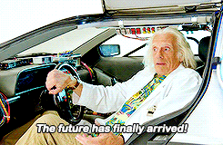 dailygiffing:  The Future is Now! - A Special Message from Doc Brown 