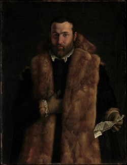 Portrait of a Man in a Fur-Trimmed Coat by Italian PainterMarquand