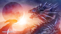 dailydragons:  Eclipse by Kokodriliscus (website | DeviantArt)