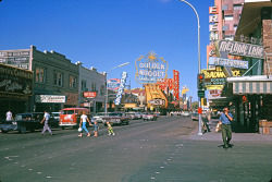 vintagelasvegas:  Las Vegas, 1962.  Fremont at 3rd via Photos