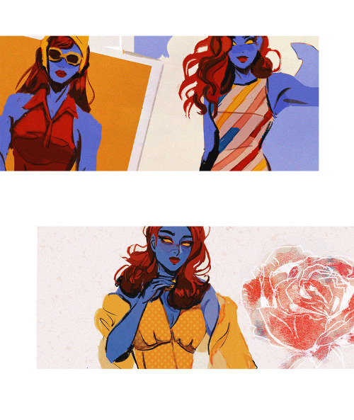 babypears:mystique 💙a little preview of my drawings for the