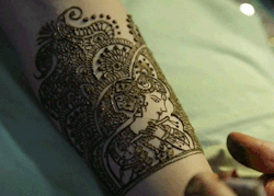 gn-a:  Mehndi (or henna painting) in India is a very important