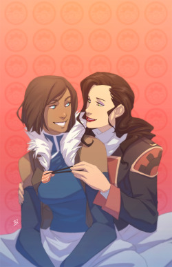 legend–of–korra:  denimcatfish:  Korrasami art for