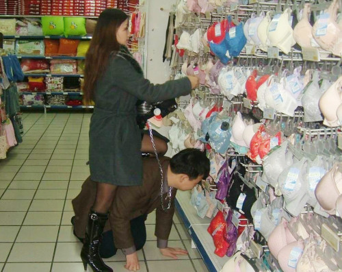 subtill-beslaved-under-women-tpe:  female-supremacist:  In the future, this will be a normal sight. Nobody will look twice at a husband or boyfriend being walked on a leash.  At the destination of my journey i will not mind to have no other status more