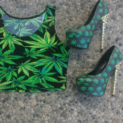 myshoebazar:  Kush Kouture Spiked Pump Heels