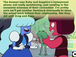 crystalgem-confessions:  The Answer was Ruby and Sapphire’s