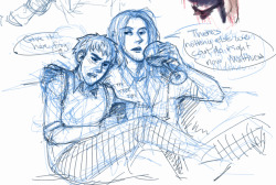 In which I cannot physically stop doodling things for the Hetalia/SPN