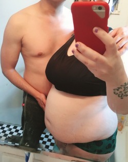 pregnantpiggy:As I grow fatter and rounder he grows harder and