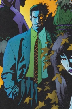 biharveydent: Two-Face, as interpreted by Mike Mignola of Hellboy