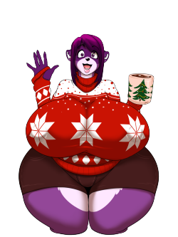 thestripedwurf:  My part of the collab of shina in her Christmas