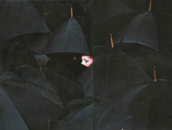 20aliens:  umbrella nightsby Guy Bourdin