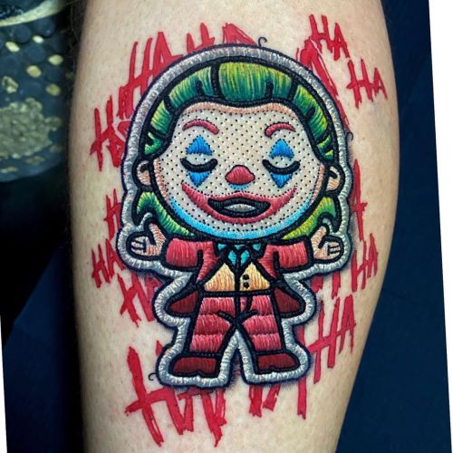 worldtattoogallery:  Joker tattoo by © Duda Lozano 