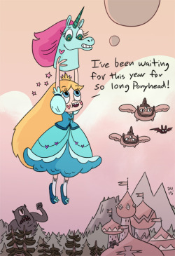 daronnefcy:  Happy New year from me and Star Butterfly!  See