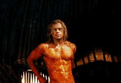 Brad Pitt as Achilles in Tro